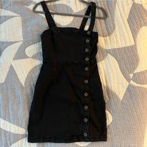 Forever 21 Black Denim Stretch Bodycon Minidress